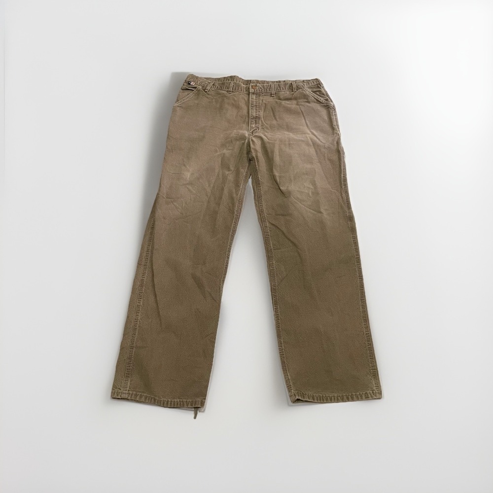 Carhartt Pants 44x34 (31)  FR Work 2112 Cat2 Fire Resistant Tan‎ Khaki Dungaree
